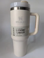 White Stanley Quecher Tumbler With Straw 40oz - Image 2
